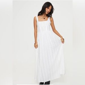 Princess Polly Lorinda White Maxi Dress